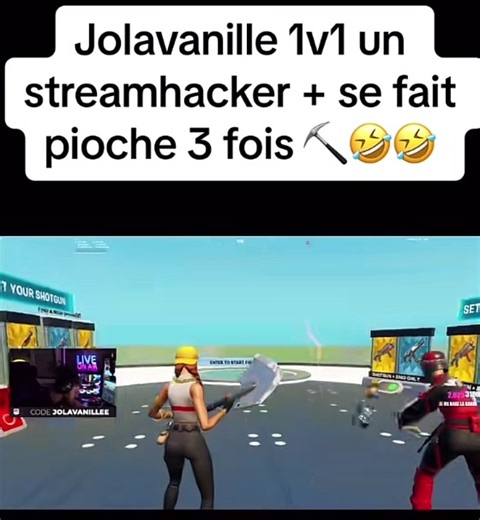 Jolavanille se fait hacker en direct sur Twitch