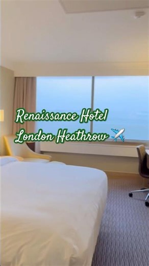Heathrow Runway View Room ✈️ Watch Planes From Your Hotel | Renaissance Heathrow