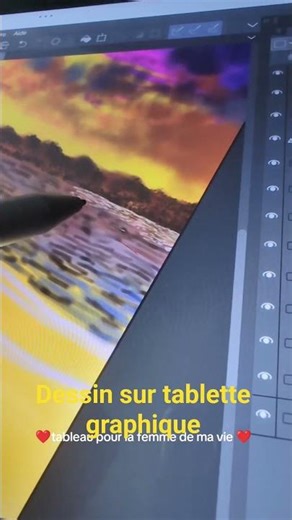 Voici ce que je fais sur tablette graphique