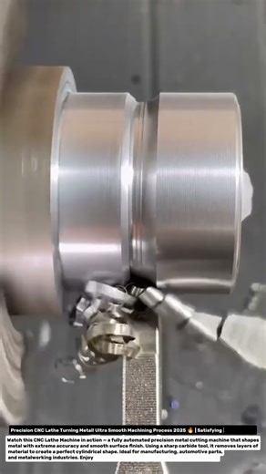 Precision CNC Lathe Turning Metal! Ultra Smooth Machining Process 2025 🔥 | Satisfying Metal Cutting.
