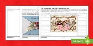 The First Christmas Card Worksheet