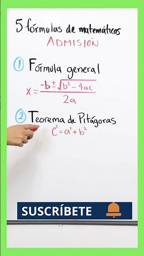 5 fórmulas de matemáticas que no debes olvidar para tu examen | Kukis | Shorts