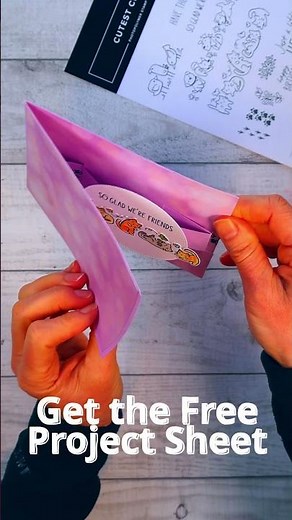 Free Project Sheet for Slider Pop Up Card