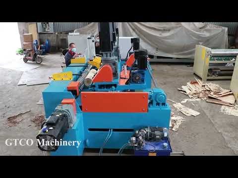 Veneer peeling machine