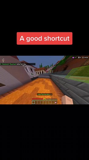 I actually don't use this one in-game bc it's actually longer than just boosting across, but it's still cool! 😉 #minecraft #hive #deathrun #fyp #foryou #trending #viral #shortcut