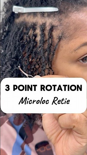 Interlocking Microlocs | 3 Point Rotation #microlocs