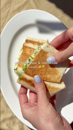 Cottage cheese & mozzarella wraps recipe🧀🌮