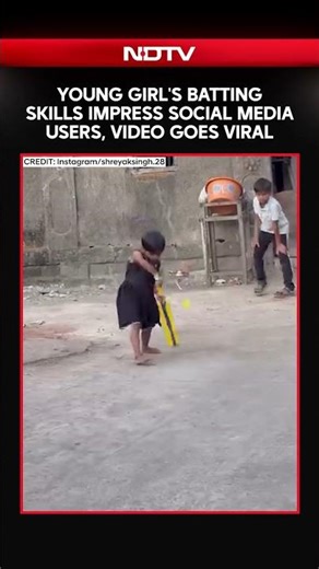 Young Girl's Batting Skills Impress Social Media Users; Video Goes Viral