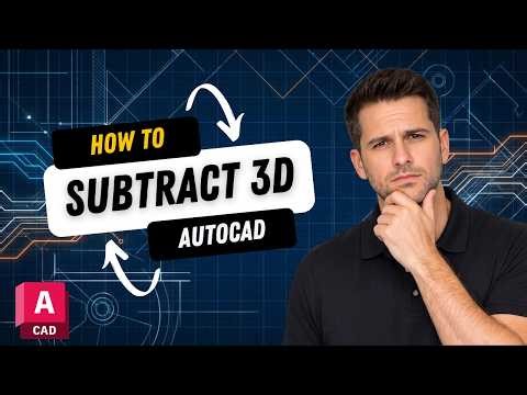 How to Use SUBTRACT Command in AutoCAD 3D (2026 Updated)
