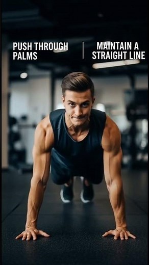 HOW TO DO PUSH-UPS CORRECTLY 💪 | PERFECT FORM FOR BEGINNERS #motivation #fatlosstips