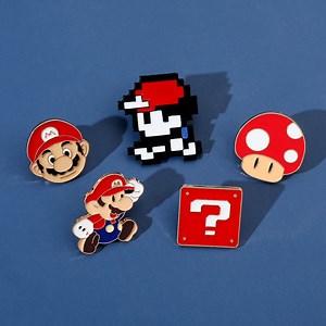 [Hot Item] Super Mario Mario Pin Creative Cartoon Game Characters Around The Metal Badge