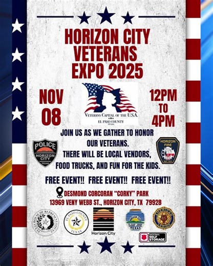 1.8K views · 12 reactions | El Paso gears up for Veterans Day with a series of free events, including parades, ceremonies, and an expo. Celebrations begin this weekend and continue through Nov. 11, honoring the city's military heroes. MORE: https://www.ktsm.com/entertainment-news/que-pasa-veterans-day-parades-ceremonies/?utm_medium=social&utm_source=facebook_KTSM_9_News | KTSM 9 News | Facebook