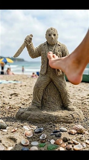 Which Horror Icon Survives the SUPERFOOT?🎃 Sand Art