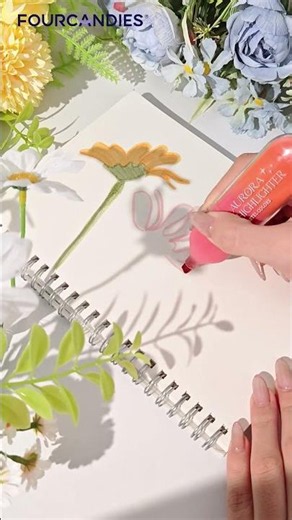 Creative shadow floral journal idea ✨