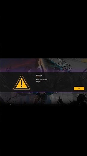 free fire file corrupted problem solve 🥰 #freefire#newproblem