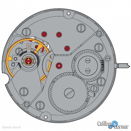 ETA/Peseux Caliber 7001 Watch Movement
