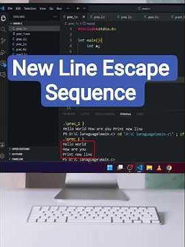 What is New Line Escape Sequence ! #shorts