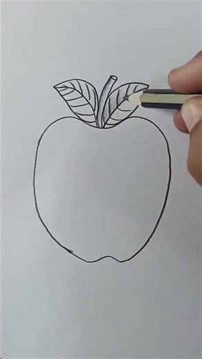 How to Draw an Apple Step by Step | Easy Pencil Drawing Tutorial ❤️🍏✏️
