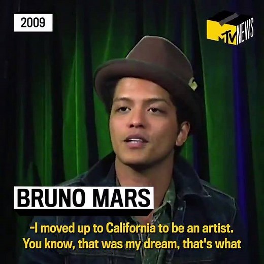 6.9K views · 169 reactions | We sat down with Burno Mars in 2009 to talk about selling his first song and breaking into the music industry as a producer. In honor of his brithday today, we're celebrating him and the incredible music he's made since his big break. Happy Birthday, Bruno! | MTV News | Facebook