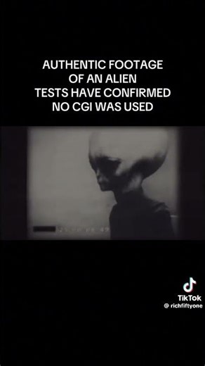 No CGI was used this is a real Alien recorded by project Blue book