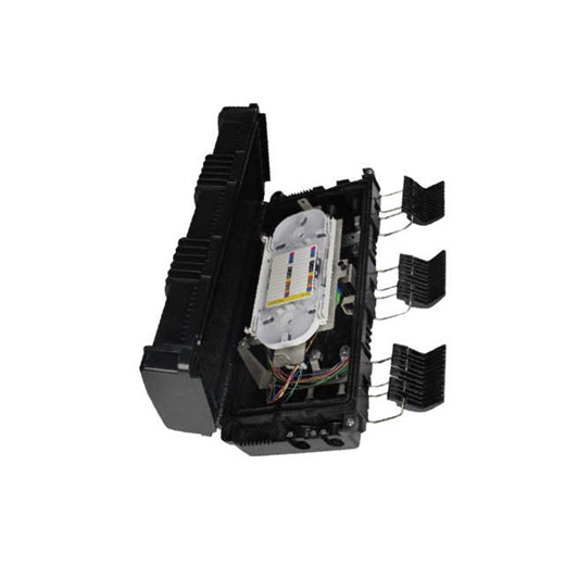Horizontal Direct Bury 2 In 2 Out 96 Cores Fiber Optic Splice Closure Joint Box