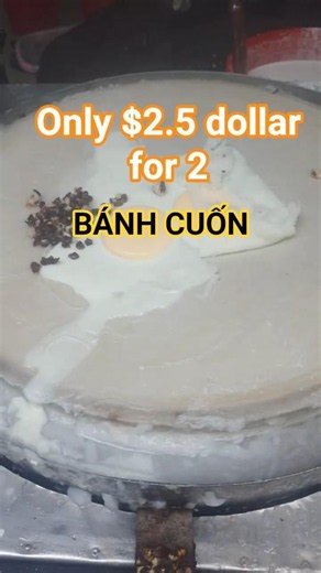 Bánh cuốn (steamed rice rolls) | Vietnam traditional food #learnvietnam