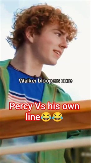 Percy Joking? 🔱 Walker Scobell Blooper ReelBloopers #WalkerScobellEdit #DisneyPlus#shorts