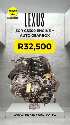 77K views · 173 reactions | Lexus 3GR Engine – R32,500 (2003–2017, Petrol, 3.0L, V6, 24V, 228–251 HP) Smooth, refined, and powerful, the Lexus 3GR V6 engine delivers consistent high-performance driving. Ideal for replacements or upgrades, it combines reliability with responsive power for a superior driving experience.  All contact links are in our bio. (Offers valid while stocks last. E&OE. T&Cs apply.) #LexusEngine #3GR #V6Power #PerformanceEngine #EngineDen | EngineDen | Facebook