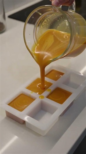 Making turmeric soap #organicsoap #homemade #handmade #howtomakepapersoap