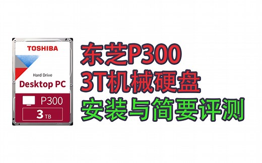 【辣味饺】东芝P300机械硬盘3TB—安装与性能简要评测