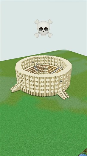 Minecraft Coliseum Build Battle - Noob vs Pro vs Hacker vs God #shorts #minecraft