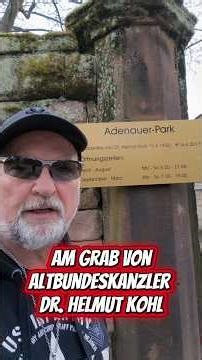 At the grave of former Chancellor Dr. Helmut Kohl #helmutkohl #adenauerpark #kohlgrave