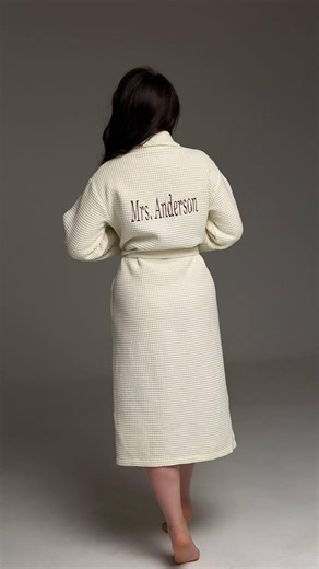 Personalized Mrs Robe, Custom Name Robe, Mrs Waffle Robe, Ivory Waffle Robe, Future Mrs Gift, Honeymoon Robe - Etsy