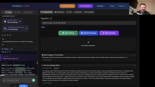 See how an AI assistant elevates trading indicators, pinpointing errors and boosting solutions. A partner for code reviews and problem-solving. Not financial advice. Results may be simulated. #AItrading #TradingIndicators #CodeReview #ProblemSolving