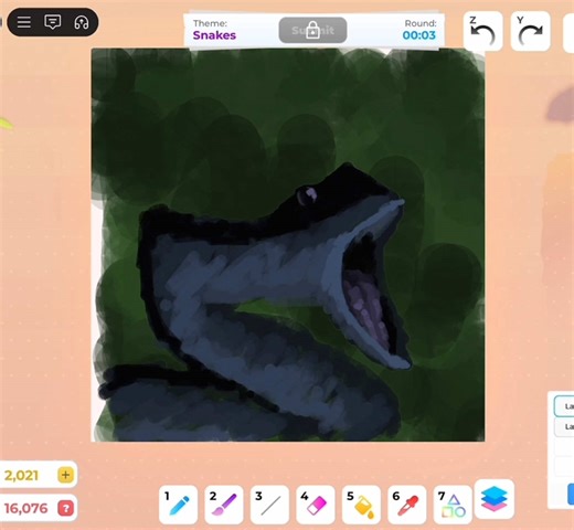 Snake Digital Art Illustration in Roblox