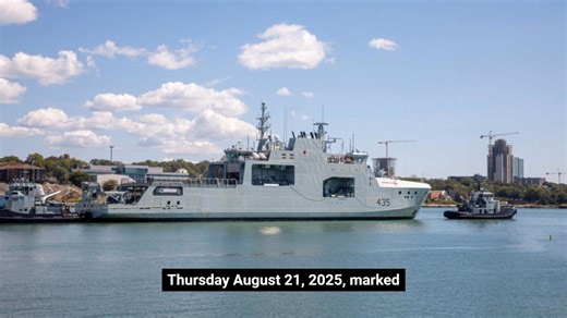 13K views · 480 reactions | On August 21, 2025, the Royal Canadian Navy accepted the sixth and final Arctic and Offshore Patrol Vessel (AOPV), His Majesty’s Canadian Ship (HMCS) Robert Hampton Gray. #RCN | Ready Aye Ready - Royal Canadian Navy | Facebook