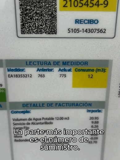 Conoce las Partes de tu Recibo de Agua de Sedapal