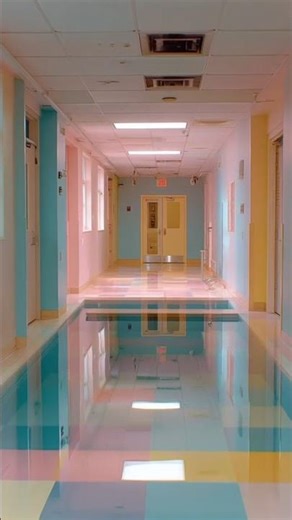 Have you ever been in a place that felt too empty to be real? #liminalspace #backrooms #poolrooms