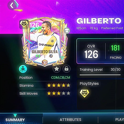 Gilberto Silva is solid 😮‍💨🔥 #fcmobile
