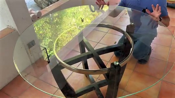 The Elegance of Glass: Unveiling the PADMA HOUSE 48" Round Glass Dining Table