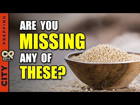 16 lbs of Food to Keep you Alive: Crucial Prepper Pantry Food Items