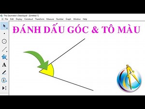 [Geometer's Sketchpad] Đánh dấu góc và tô màu