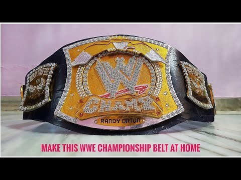 How to make WWE championship at home || make WWE spinner belt at home || homemade WWE belts ||