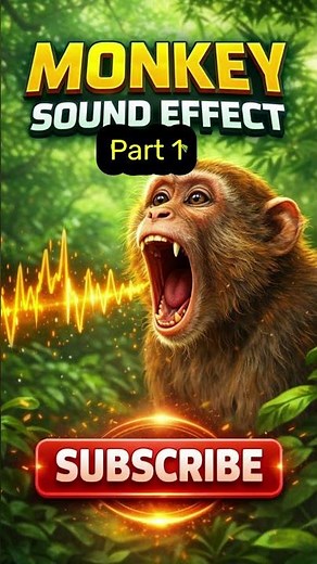 Monkey Sounds Effect Part 1 | Realistic Jungle Monkey Chatter SFX