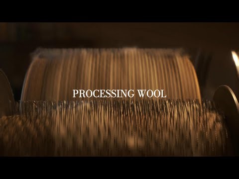 processing wool from fleece to yarn