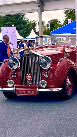 CLASSIC 1949 ROLLS-ROYCE WRAITH DROPHEAD FOURSOME COUPE BY JAMES YOUNG DRIVING AT CAR SHOW! #shorts