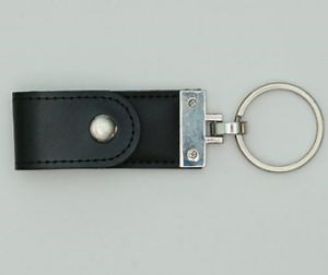[Hot Item] Flip Leather Case Leather USB Button Key Chain USB Flash Drive