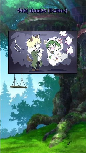 BakuDeku + ‪@ItsSoraASMR‬ | Werewolf Bakugou & Ghost Deku #bakudekuasmr #bkdkhalloween #bakudekucomic