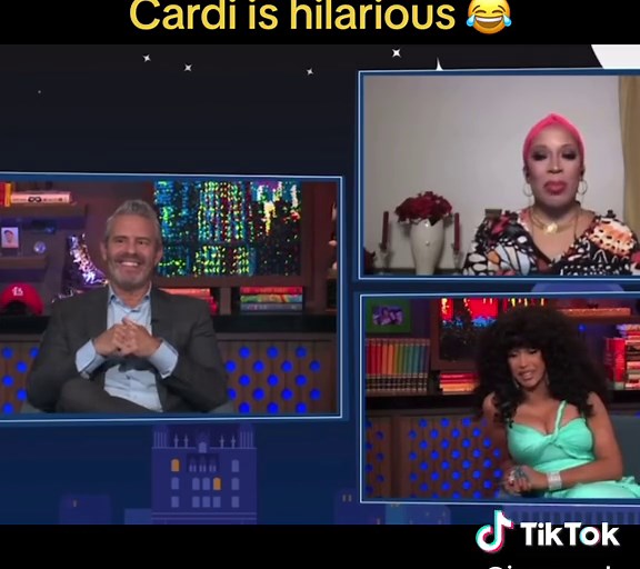 Cardi being Cardi. She is hilarious.😂 #wwhl #cardib #watchwhathappenslive #femalerappers #funnytiktokvideo #funnyafvids