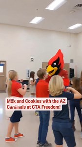 1.1K views · 29 reactions | The Arizona Cardinals visited CTA Freedom for storytime, games, and milk and cookies with Samantha Solien's fourth-grade class and their kindergarten buddies from Pilar Bernal's class! ♥️ #WeAreChandlerUnified | Chandler Unified School District | Facebook